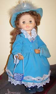 Кукла "Дама в голубом" (Вера). Автор: Плетнева Таисия Алексеевна