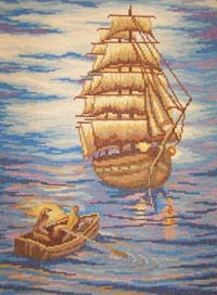 "Летучий голландец" (вышивка). Автор: Г.В. Ткаченко